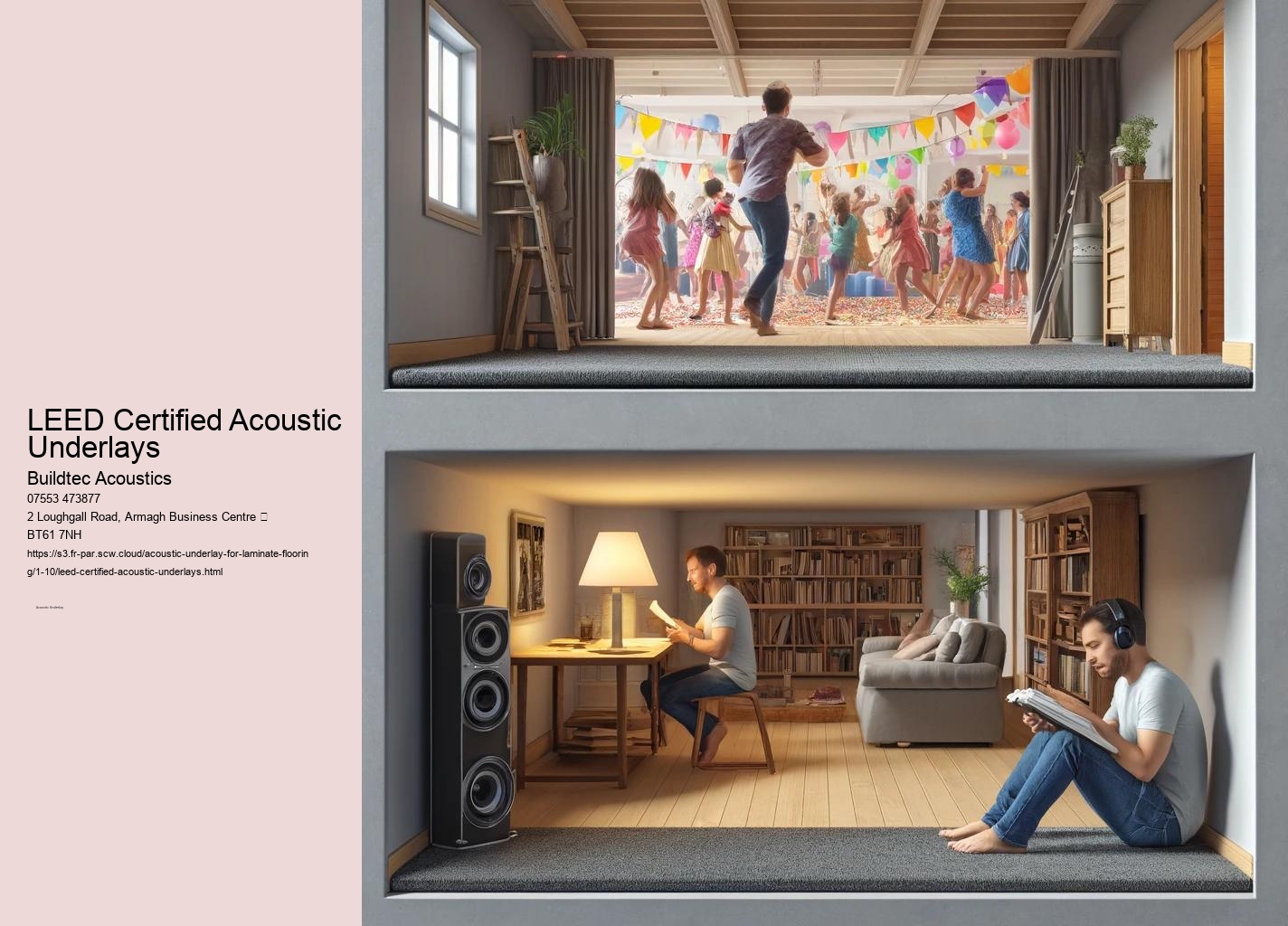 Acoustic Underlays for Reducing Noise from Appliances