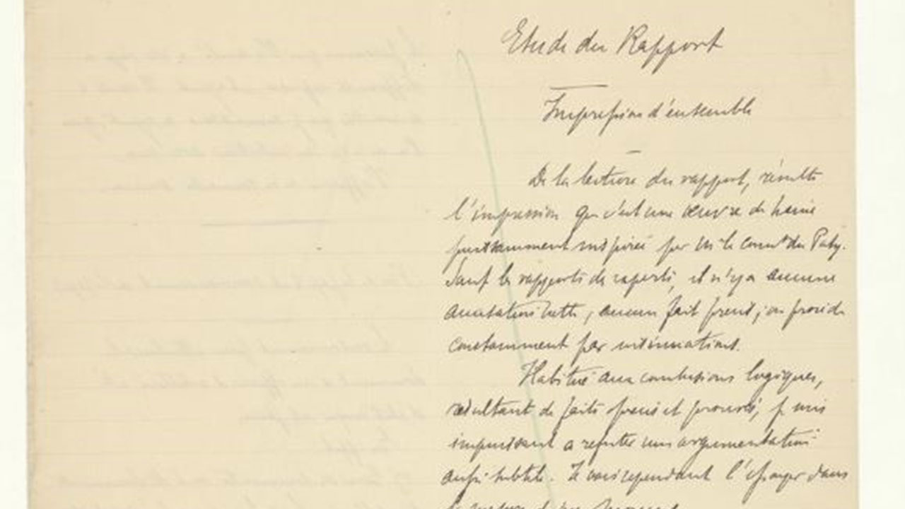 Etude sur le rapport d'Ormescheville document de l'étude sur le rapport d'Ormescheville
