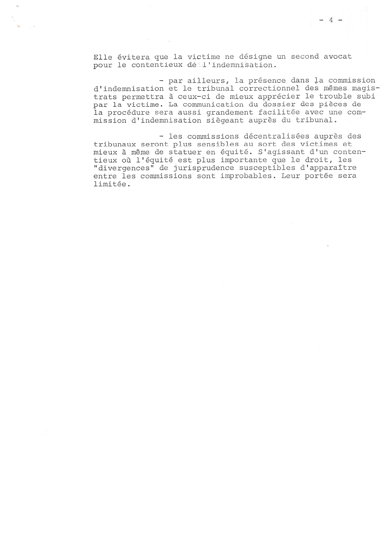 Exposé des motifs du projet de loi renforçant la protection des victimes d’infractions, 29 mars 1983. Archives nationales, 20000214/3.