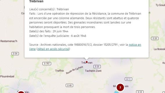 Notice descriptive sur la cartographie des crimes de guerre