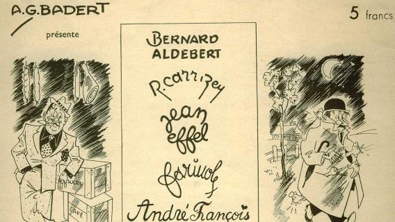 "Devant le marché noir", livret édité par le ministère de l'Agriculture et du ravitaillement, 1943. "Devant le marché noir", livret édité par le ministère de l'Agriculture et du ravitaillement, 1943.