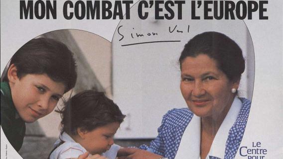Affiche pour les élections européennes de 1989. Affiche pour les élections européennes de 1989.