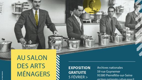 Affiche de l'exposition au salon des arts ménagers