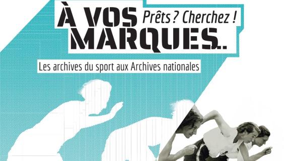 Affiche de l'exposition "à vos marques"