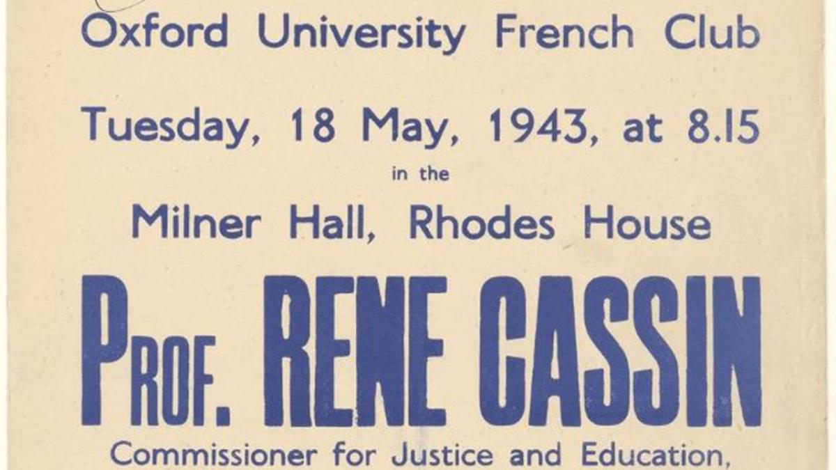 Oxford University. La résistance française et les milieux intellectuels, 18 mai 1943 Oxford University. La résistance française et les milieux intellectuels, 18 mai 1943