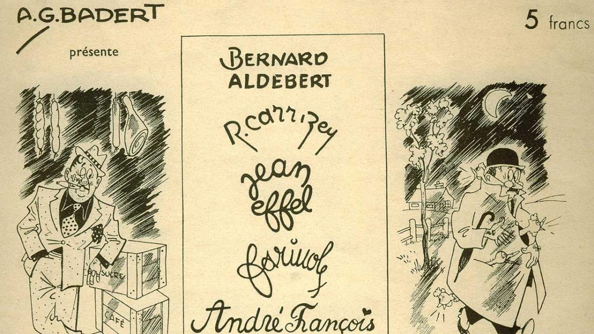"Devant le marché noir", livret édité par le ministère de l'Agriculture et du ravitaillement, 1943.