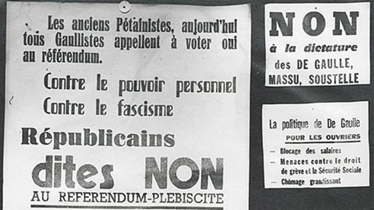 Affiche sur le referendum Affiche sur le referendum