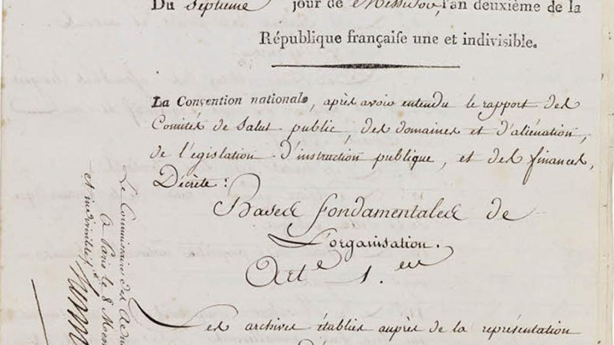 Décret de la loi du 7 messidor.