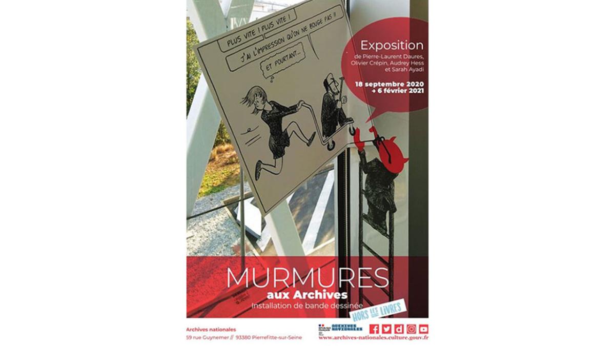 Affiche de l'exposition MURMURES aux Archives. Affiche de l'exposition MURMURES aux Archives.