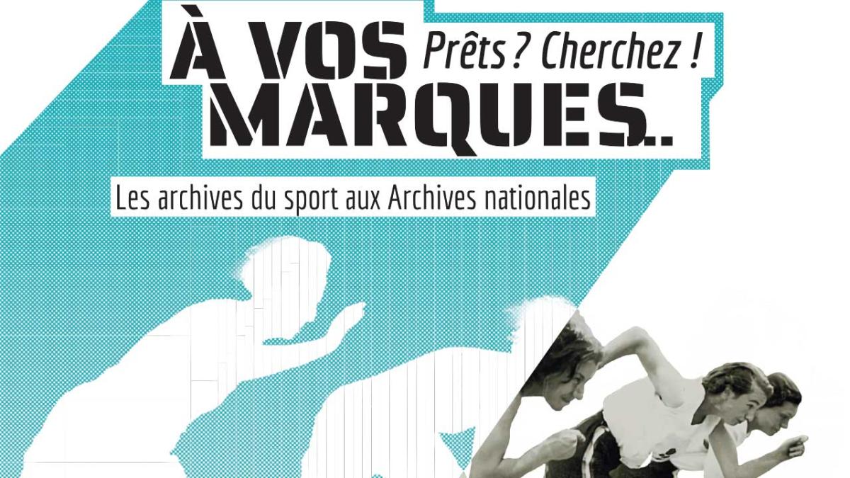 Affiche de l'exposition "à vos marques" Affiche de l'exposition "à vos marques"