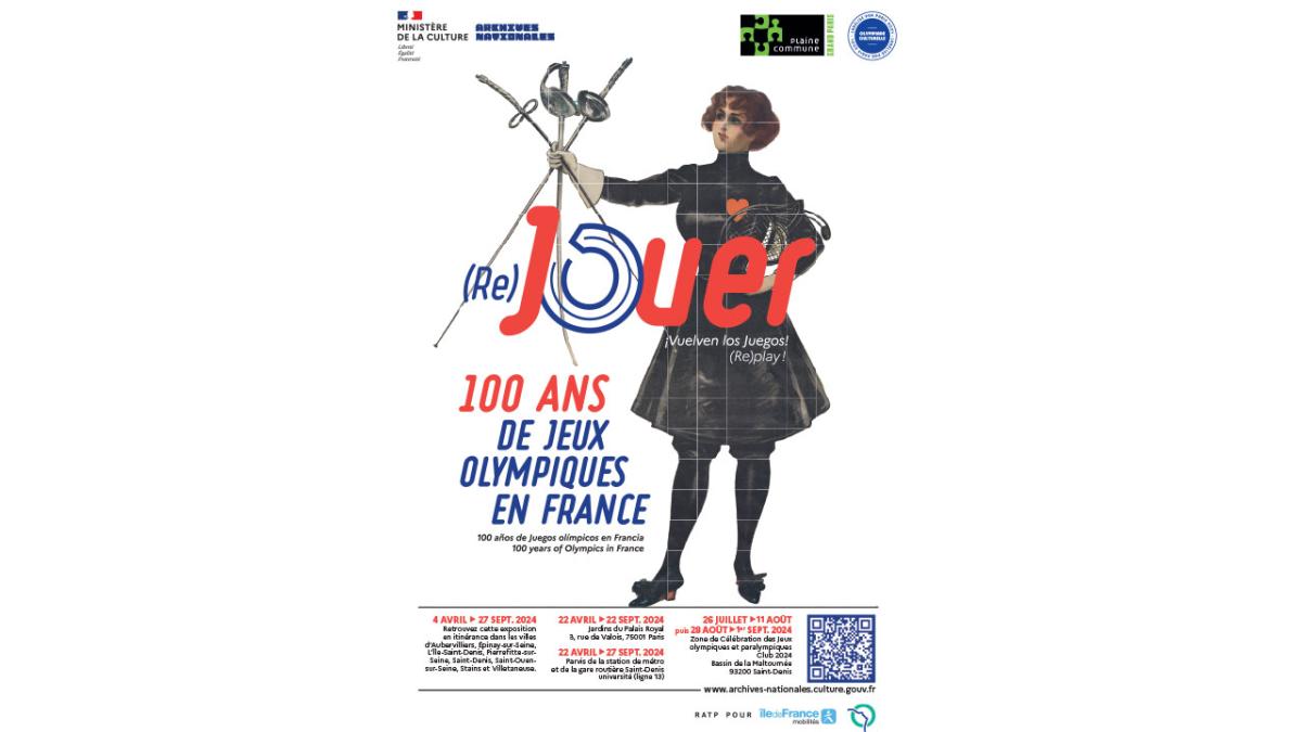 Affiche de l'exposition (RE)JOUER Affiche de l'exposition (RE)JOUER