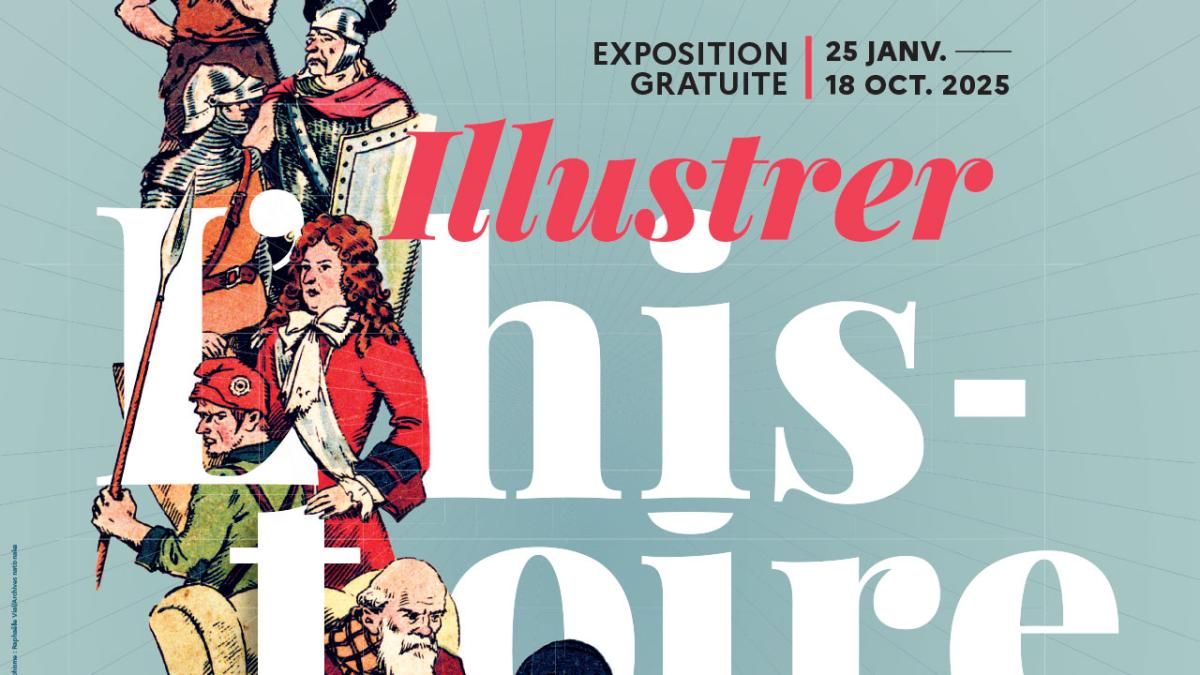 Affiche de l'exposition illustrer l'histoire Affiche de l'exposition illustrer l'histoire