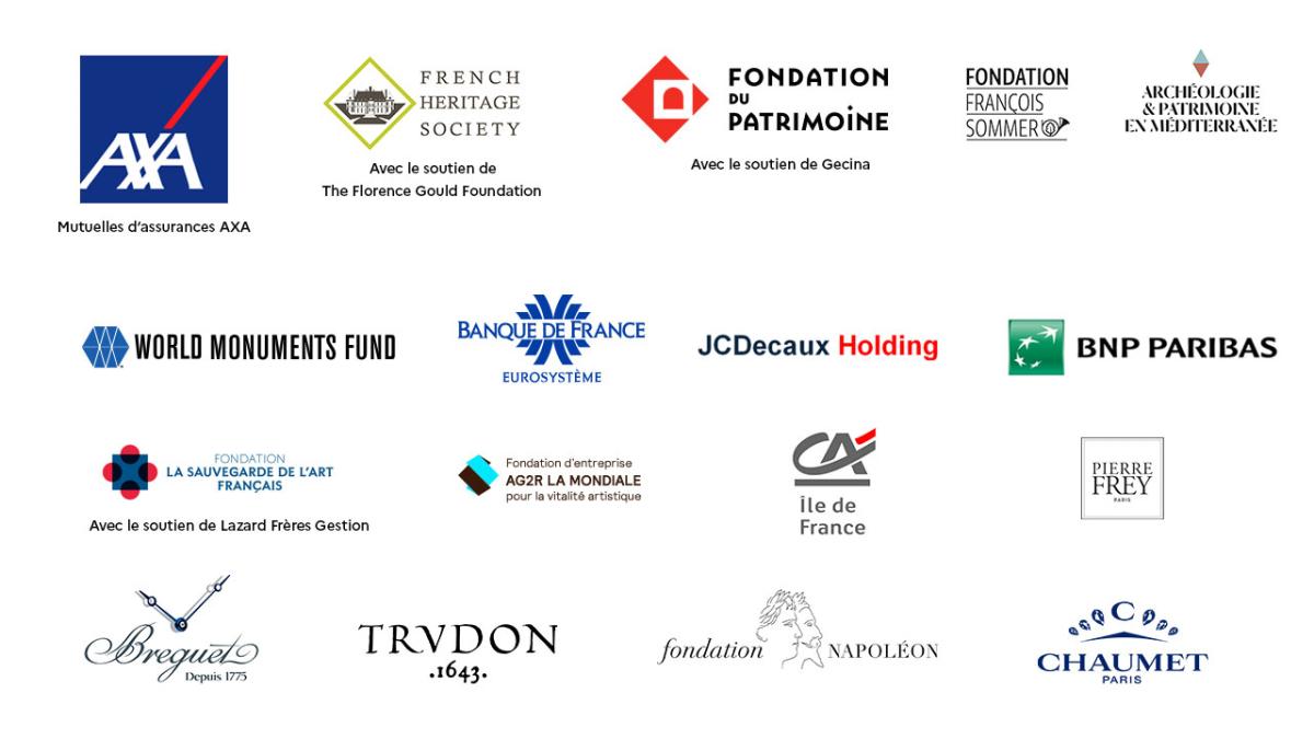 Tableau des logos de mécène Image des logos des mécènes