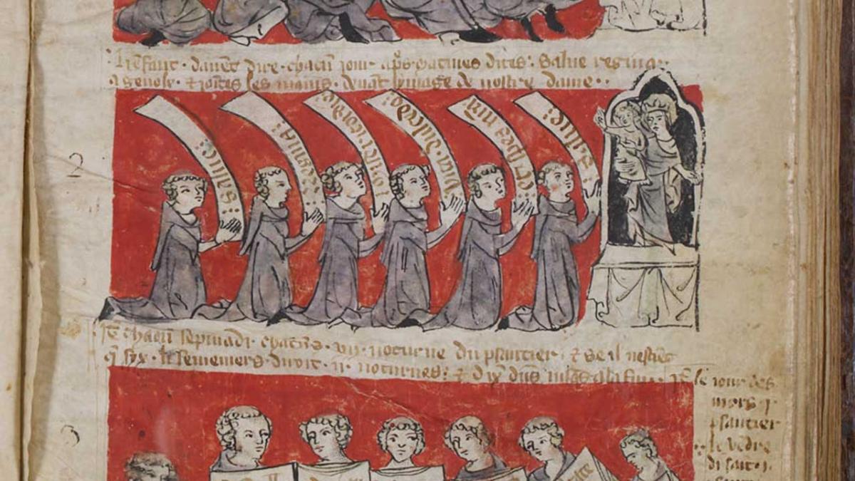 Règles de vie des collégiens du collège fondé par Jean de Hubant, illustrées dans le cartulaire de l’Ave Maria (1346) Règles de vie des collégiens du collège fondé par Jean de Hubant, illustrées dans le cartulaire de l’Ave Maria (1346). Cartulaire du collège de Hubant