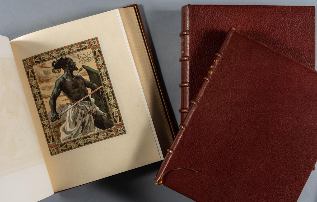 Détail avec illustration figurée de l'ouvrage Antar poème héroïque par Etienne Dinet,