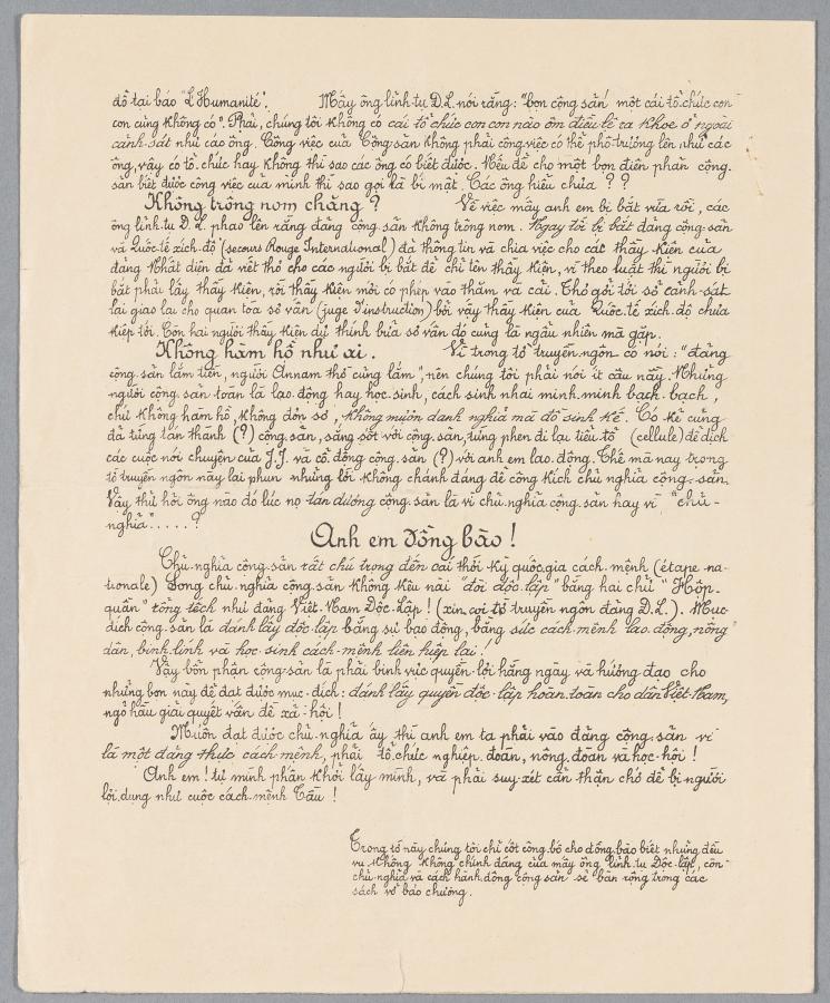 Document tapuscrit