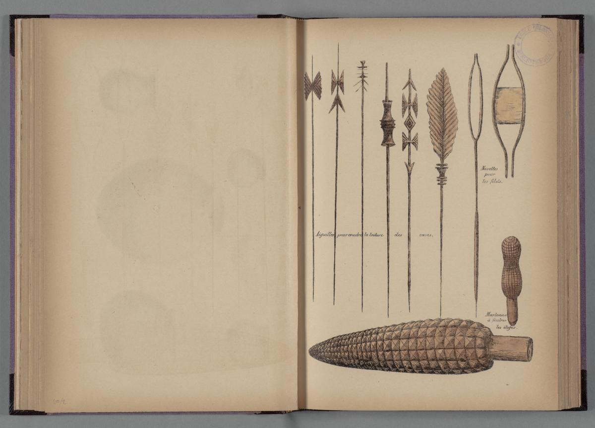 Page d'un ouvrage issu de la réserve de la bibliothèque