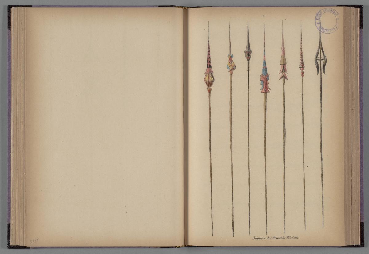 Page d'un ouvrage issu de la réserve de la bibliothèque