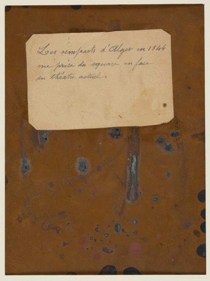 Image numérisée côté verso du daguerréotype 