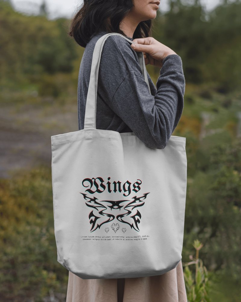 Large Tote Bag Mockup In Natural Scenery