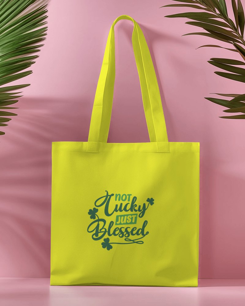 Tote Bag With Tropical Leaves In Pink Studio