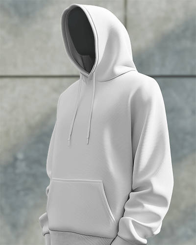 Urban Style Hoodie Mockup With Monochrome Background