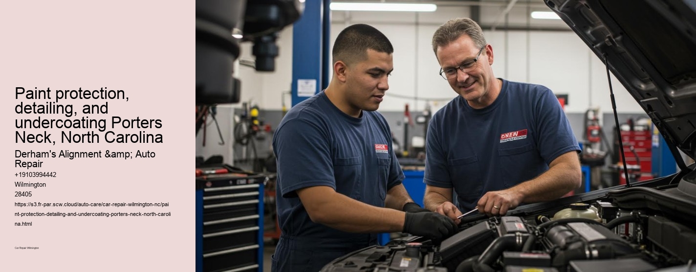 Paint protection, detailing, and undercoating Porters Neck, North Carolina