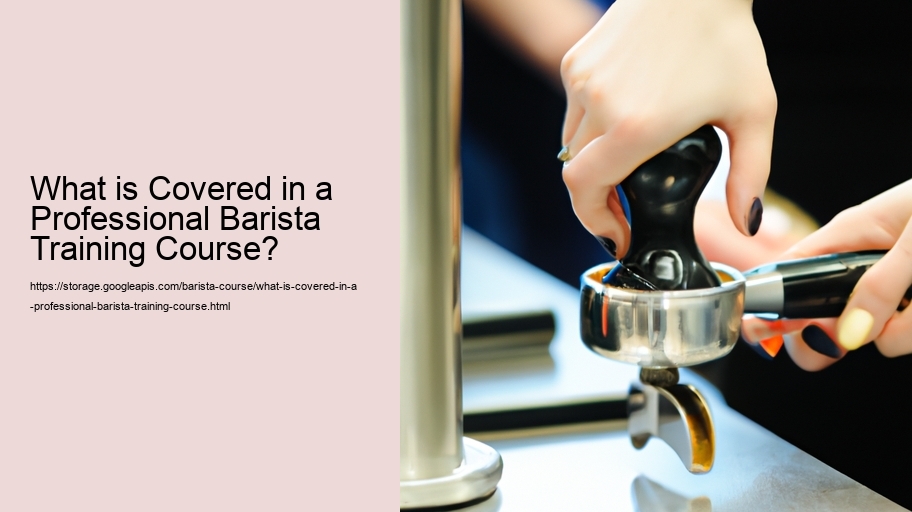 What is Covered in a Professional Barista Training Course?