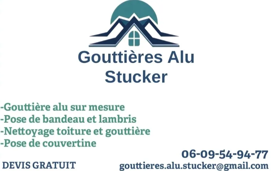 Réalisation gouttieres alu stucker
