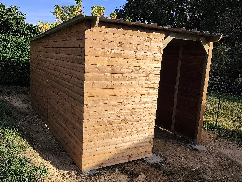 création d'un abri de jardin