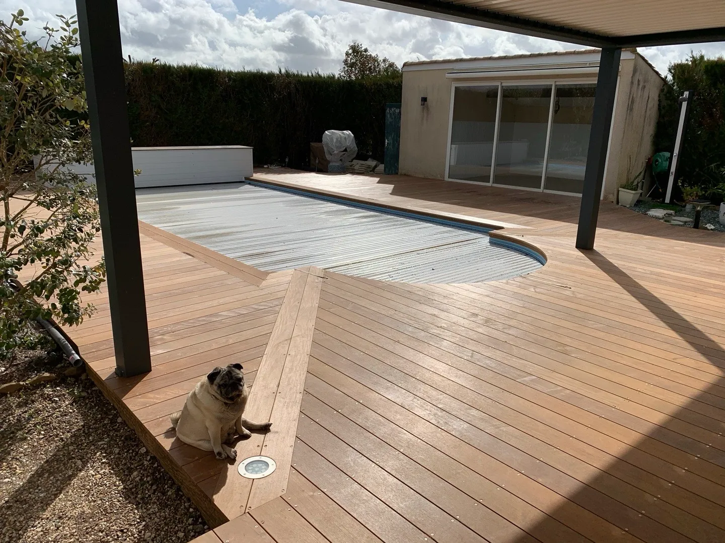 Pose d’une terrasse en IPE