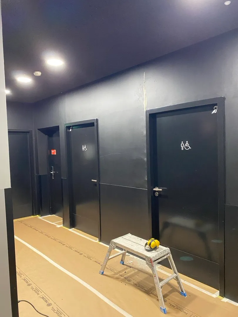 Rénovation d’un couloir de la cité du vin