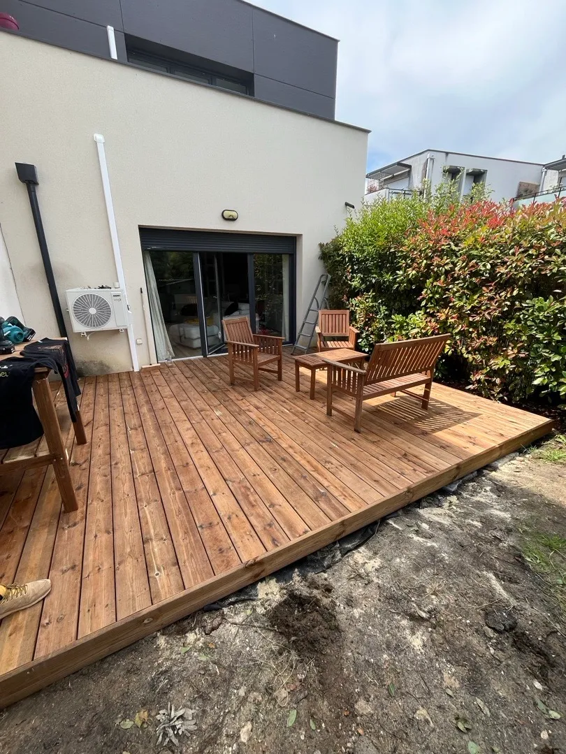 Terrasse bois en sapin