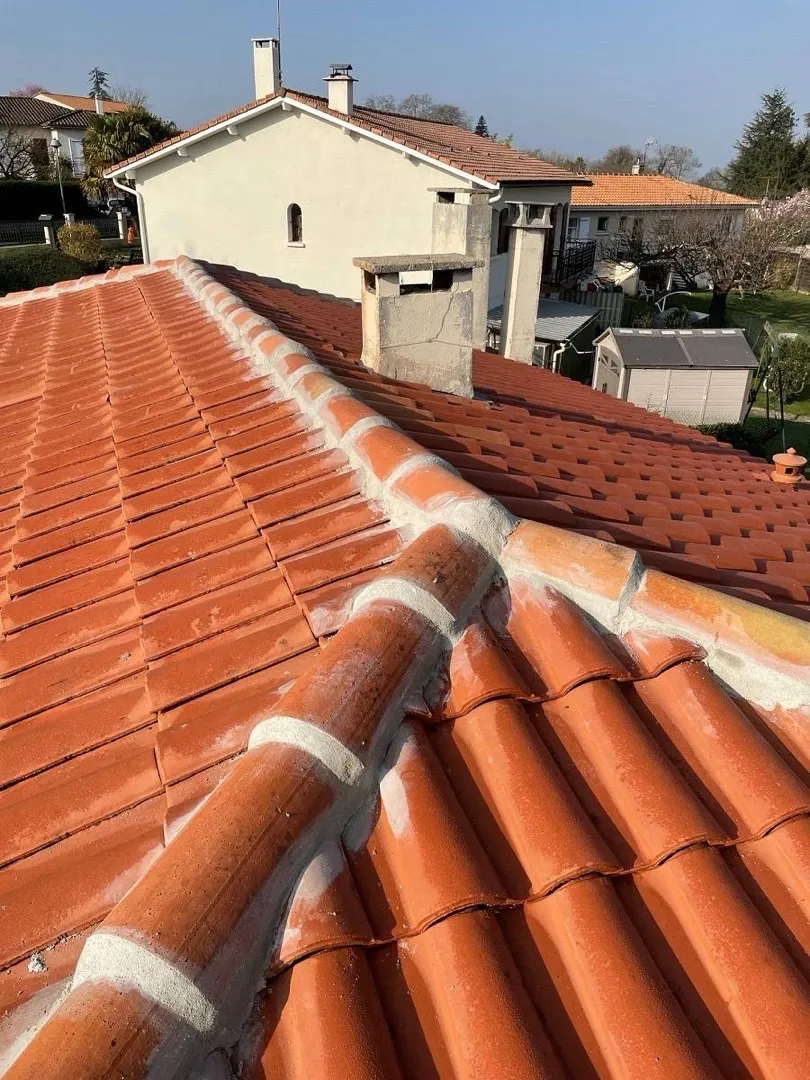 faîtage cimenter terminé