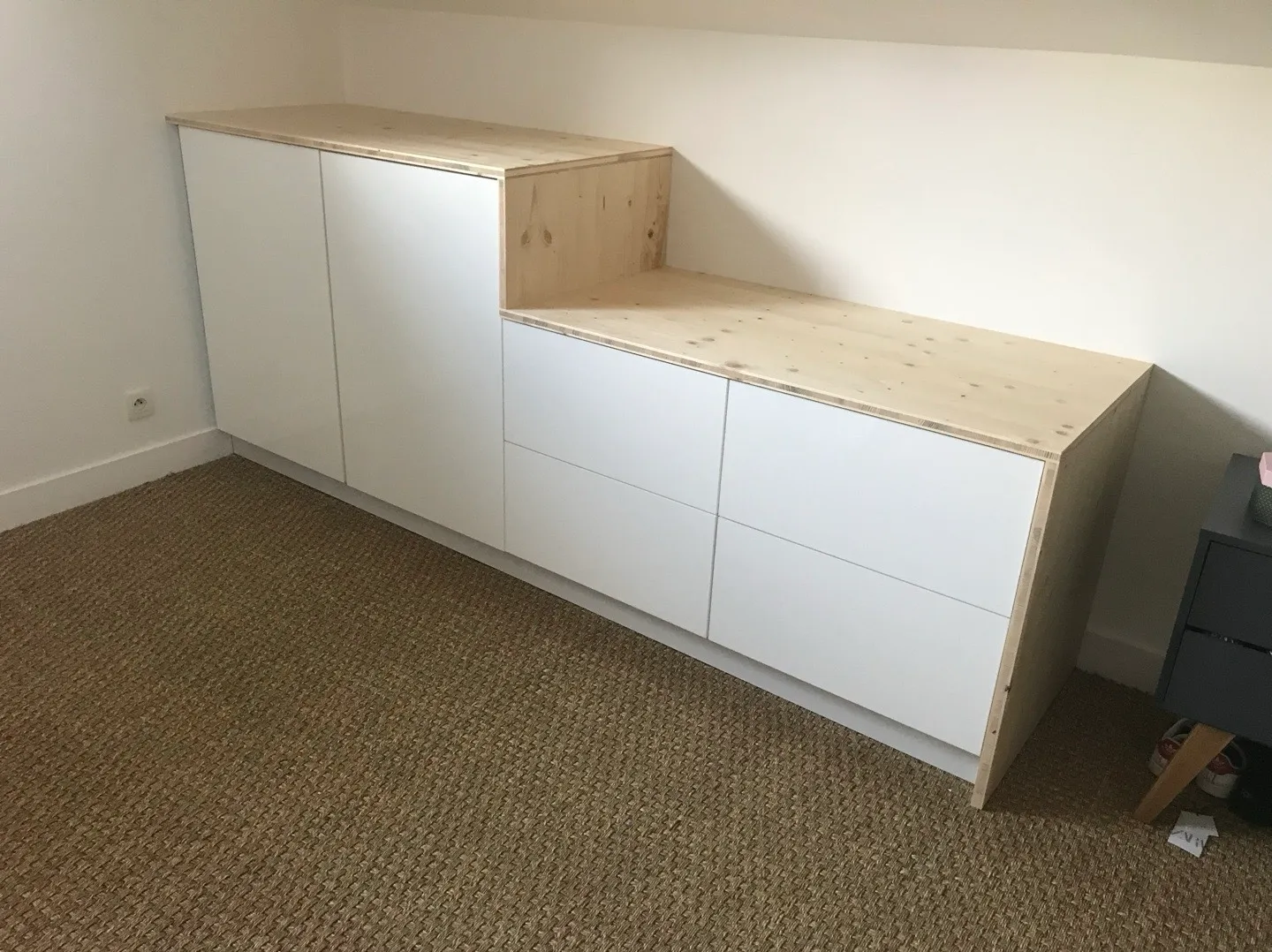 Dressing chambre et Tête de lit pour chambre d’ado