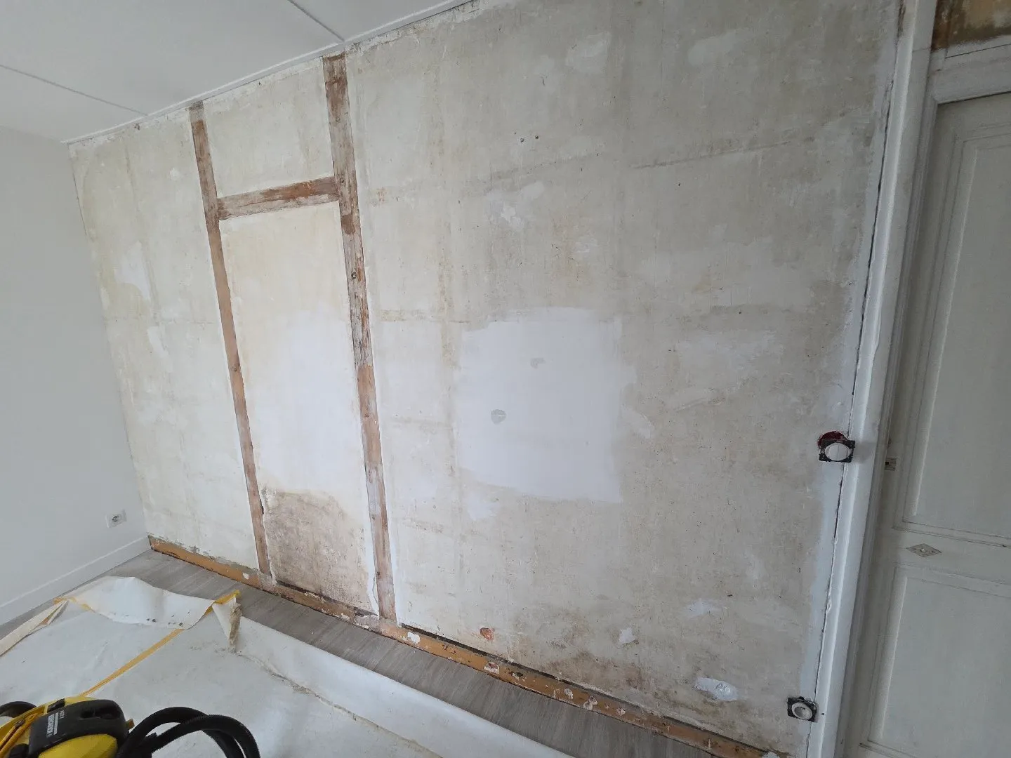 Rénovation mur abîmé