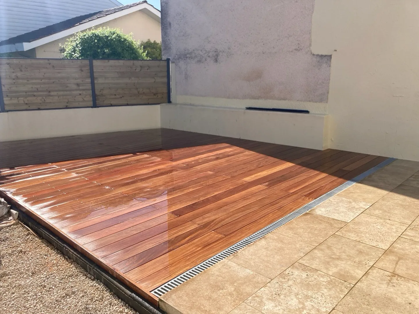Terrasse en bois exotique Cumaru