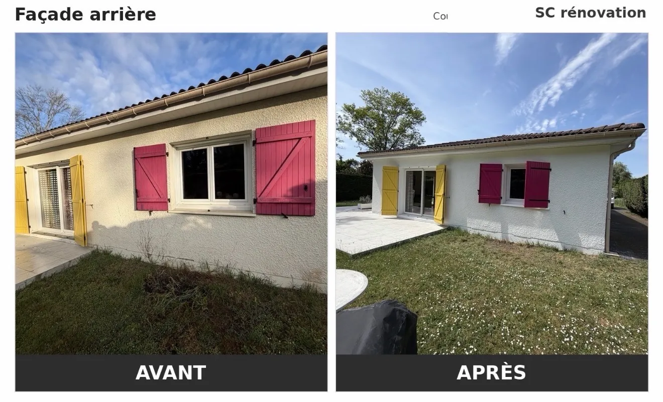 rénovation façade extérieure,