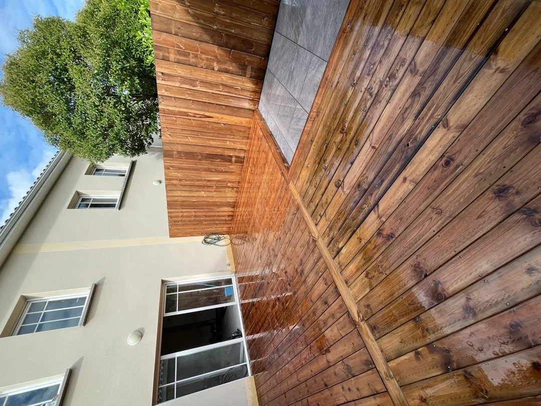terrasse bois en sapin marron