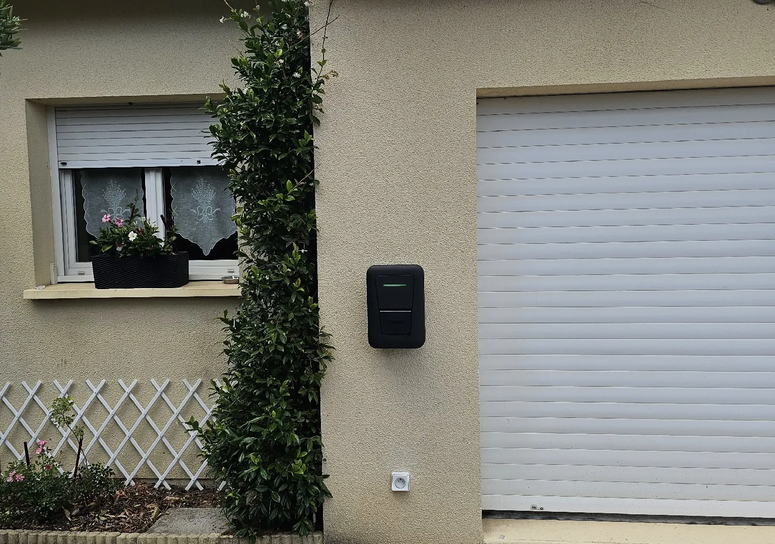 Installation borne de recharge