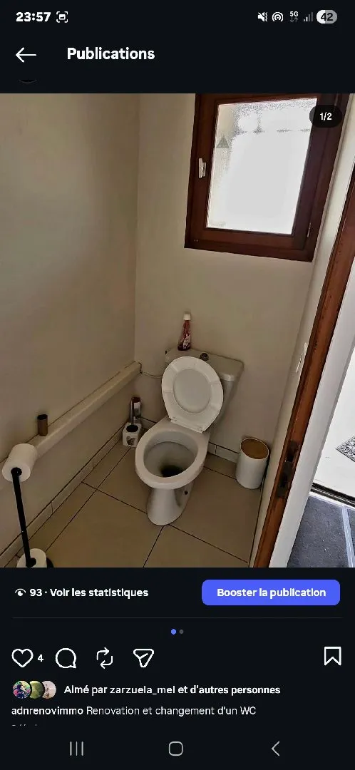 rénovation d'un toilette