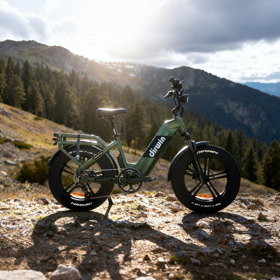 What is the Dirwin Pioneer Series of all-terrain electric bikes and what does it offer?