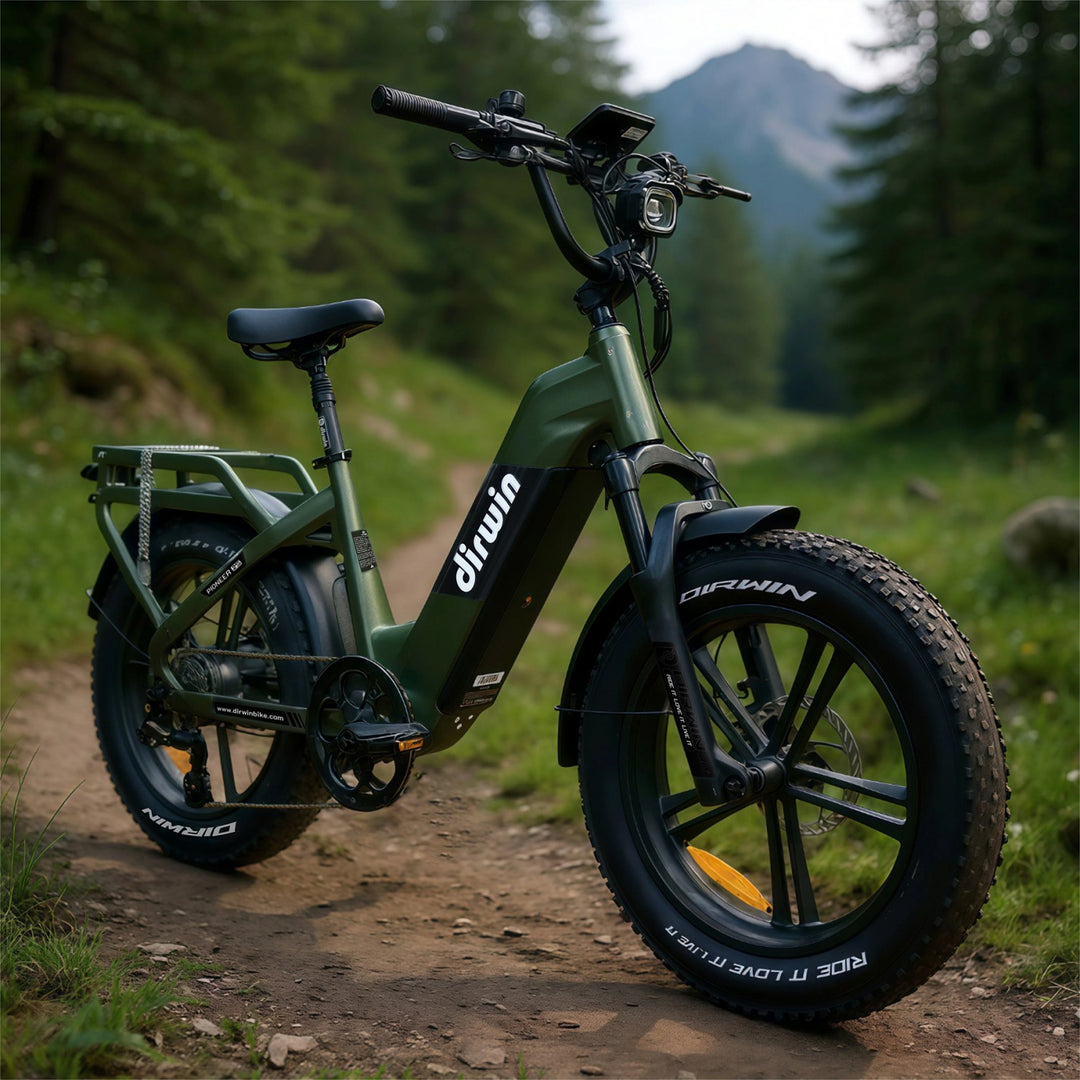 What makes Dirwin e-bikes suitable for hunting, fishing, and outdoor sports?