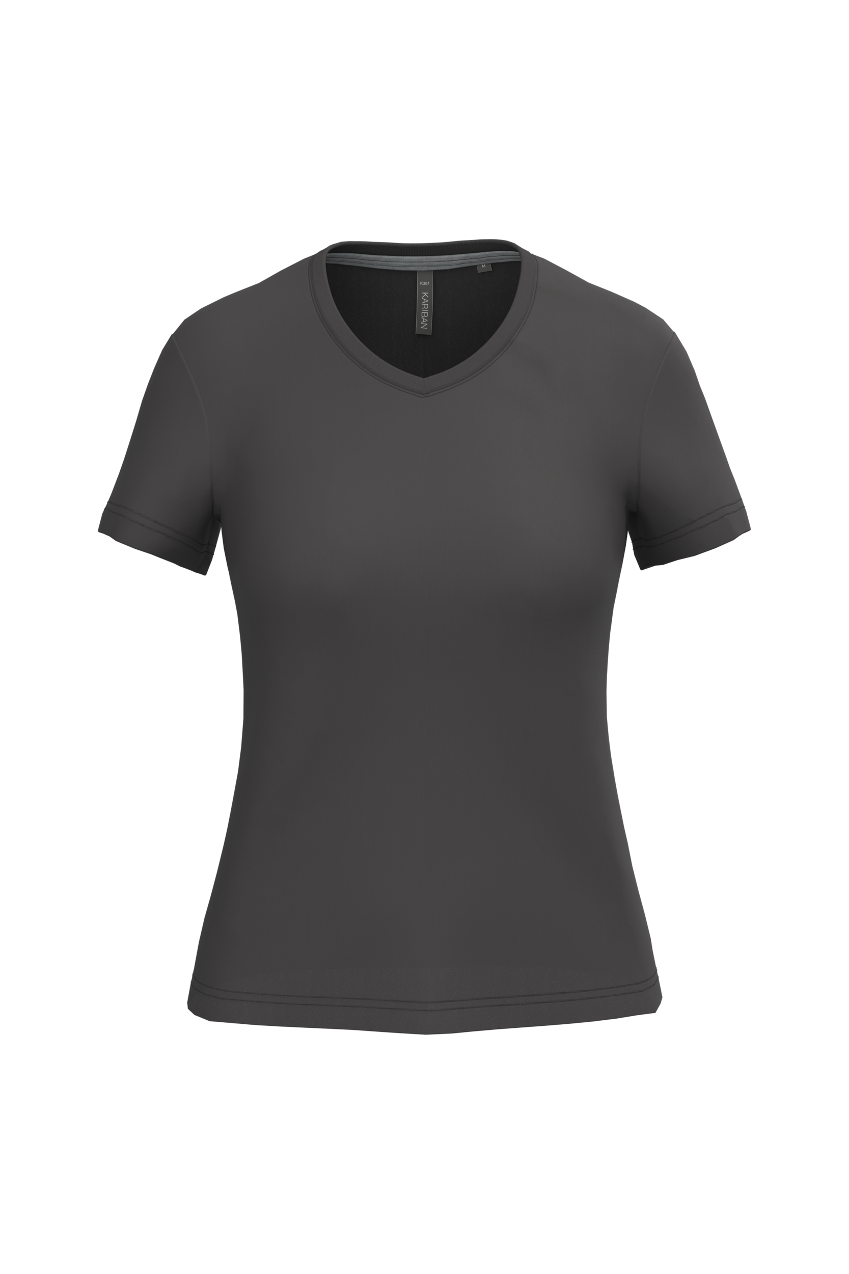 T-shirt col V manches courtes femme