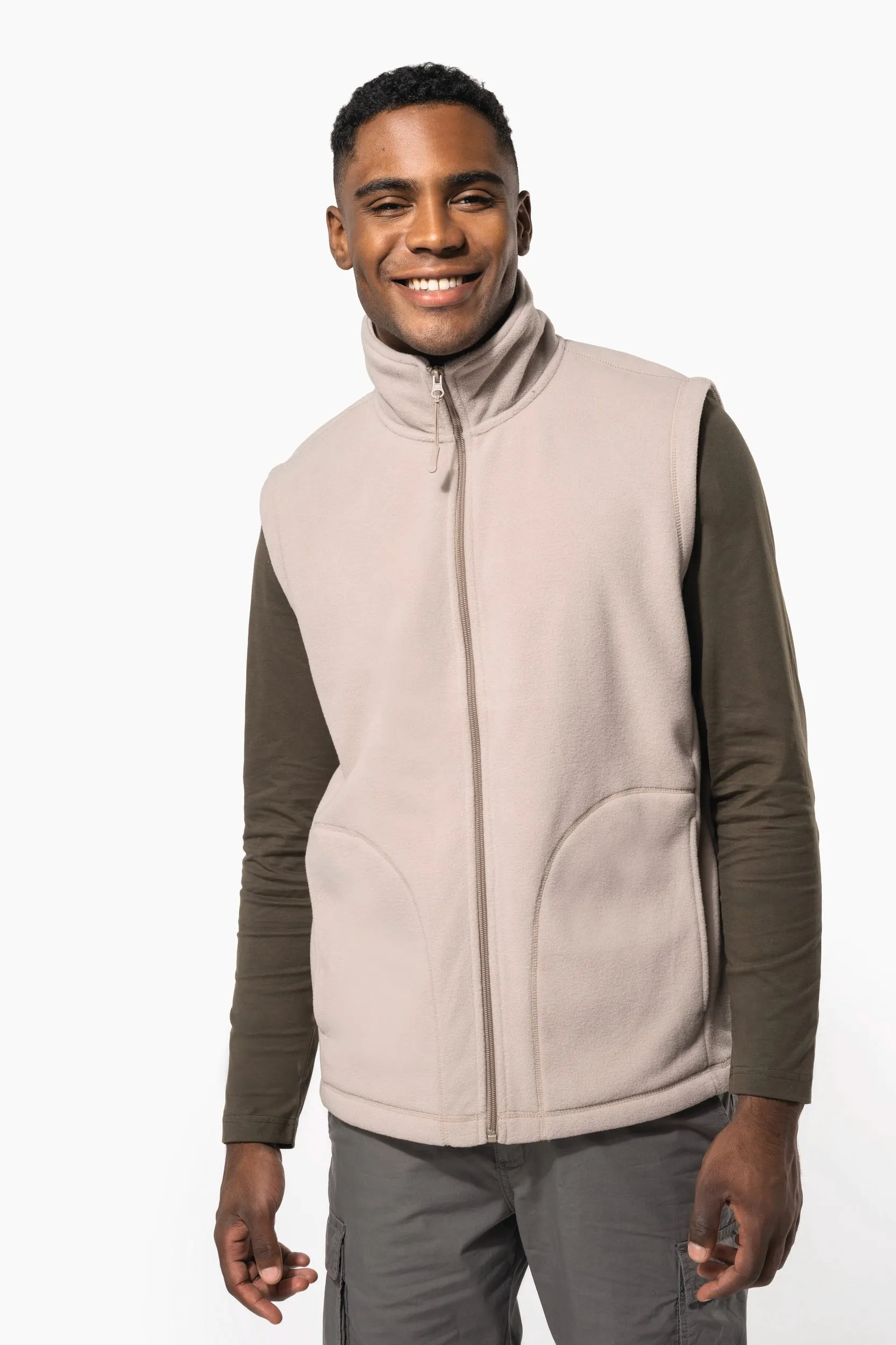 Bodywarmer micropolaire homme