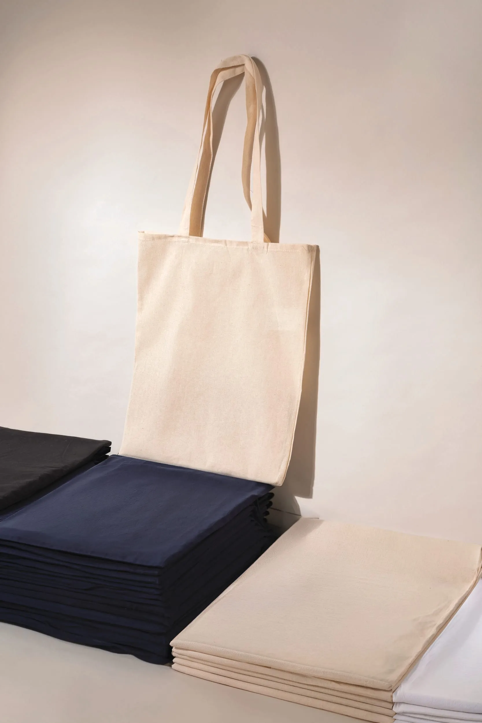 Tote bag with long handle