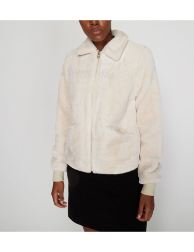 Veste Eden courte effet fourrure