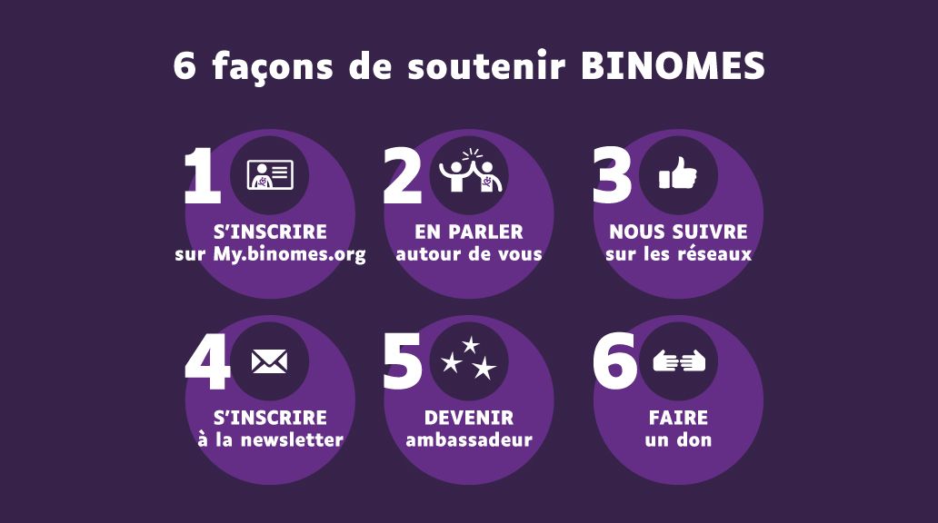 6 façons de soutenir BINOMES