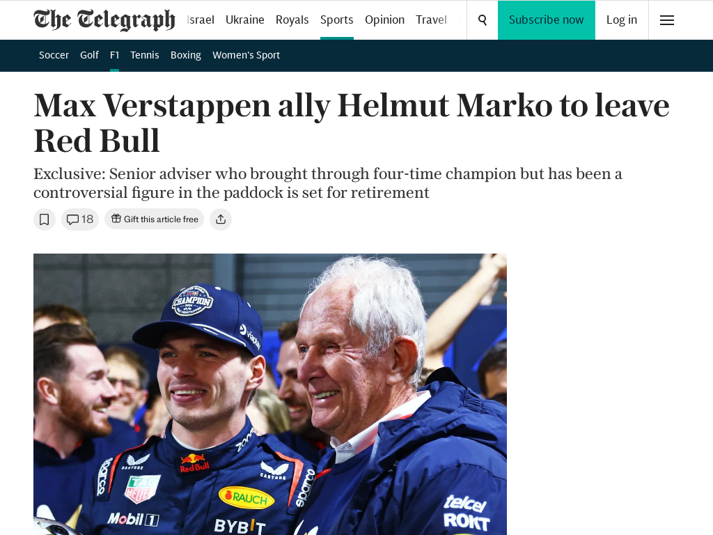 Helmut Marko to leave Red Bull