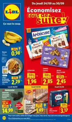 Couverture du catalogue Du 24/09 au 30/09 Les promos de la semaine